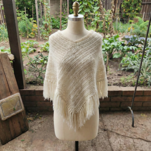 Poncho Rústico 100% Alpaca